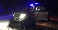 KAR PALETLİ AMBULANSLAR, KAR KIŞ DİNLEMİYOR