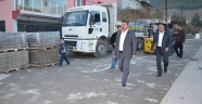 KİLİT PARKE ÇALIŞMALARI ARALIKSIZ DEVAM EDİYOR
