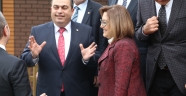 KMTSO Başkanı Kemal Karaküçük ve Bölge Oda Başkanları Fatma Şahin’i ziyaret etti