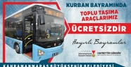 Kurban Bayramında Toplu Taşıma Ücretsiz