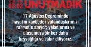 Mahçiçek “Allah Ülkemizi Tüm Felaketlerden Muhafaza Eylesin”