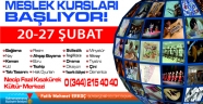 MESLEK KURSLARI KAYITLARI DEVAM EDİYOR