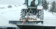 Meteorolojinin günler öncesinden uyardığı yoğun kar yağışı