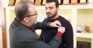 MİLLİ GÜREŞÇİ BÖKE’DEN, BAŞKAN GÜVEN’E ZİYARET…