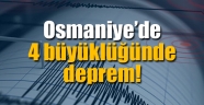 Osmaniye'de 4 büyüklüğünde deprem