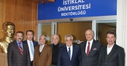 SAĞLAM VE OKUMUŞ REKTÖR SAMİ ÖZGÜL'Ü ZİYARET ETTİ