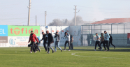 Serik Belediyespor ile 68 Aksaray Belediyespor taraftarları arasında arbede