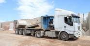 Sınır birliklerine beton blok sevkiyatı