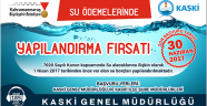 SU ÖDEMELERİNDE YENİ YAPILANDIRMA FIRSATI