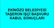 TAŞERON İŞÇİ BAŞVURU KABUL SONUÇLARI