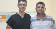 TEK BÖBREKLİ HASTADAN 5 CM TAŞ ÇIKTI