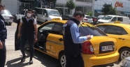 Ticari taksiler denetimden geçiriliyor