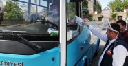 Toplu taşıma araçlarına maske