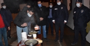 TÜGVA üyesi gençlerden polise çorba ikramı
