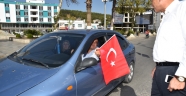 Türkoğlu'nda Barış Pınarı Harekatına bayraklı destek