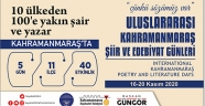 Uluslararası Şiir ve Edebiyat Günleri Başlıyor