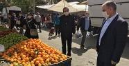 VALİ ÖZKAN, ÇARŞI VE PAZARLARDA İNCELEMELERDE BULUNDU