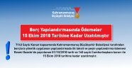 VERGİ BARIŞINDA ÖDEME SÜRE 15 GÜN UZATILDI