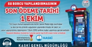 YAPILANDIRMANIN İLK TAKSİT ÖDEMESİNDE SON TARİH 1 EKİM 2018