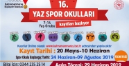 YAZ SPOR OKULU KAYITLARI BAŞLADI