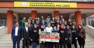YEMEN KAMPANYASINA KAHRAMANMARAŞ FEN LİSESİ’NDEN 16 BİN 690 TL YARDIM