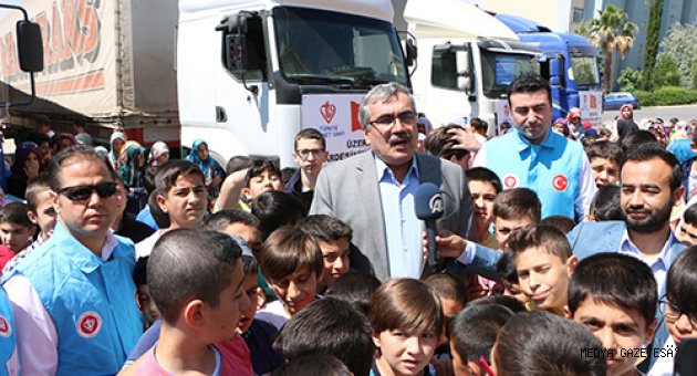 TDV’DEN AZEZ’E YÜZ TON UN GÖNDERİLDİ