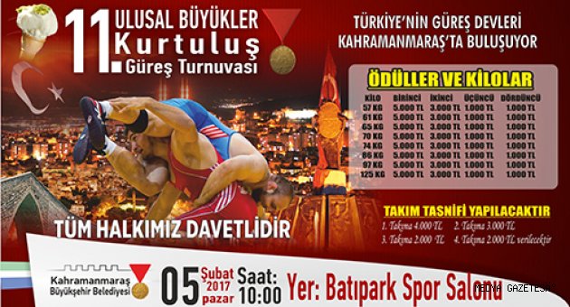 TÜRKİYE’NİN GÜREŞ DEVLERİ KAHRAMANMARAŞ’TA BULUŞUYOR