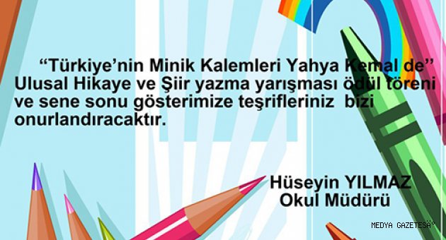 ´´Türkiye’nin Minik Kalemleri Yahya Kemal’de’’