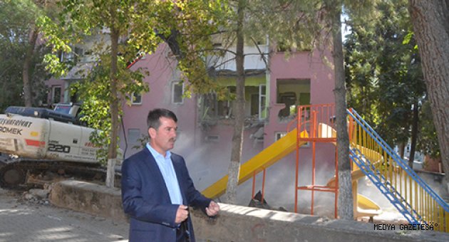TÜRKOĞLU KENT MEYDANI ÇALIŞMALARI BAŞLADI