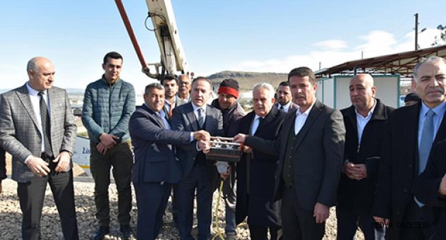 Türkoğlu'nda sosyal tesis ve taziye evinin temeli atıldı
