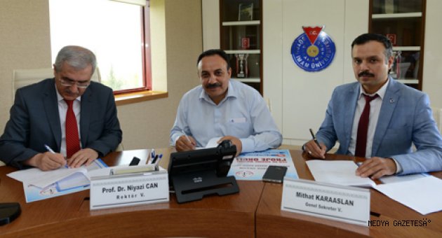 Üniversitemiz ve Kahramanmaraş Şehit Erol Olçok AİHLArasında Eğitimde İşbirliği Protokolü İmzalandı