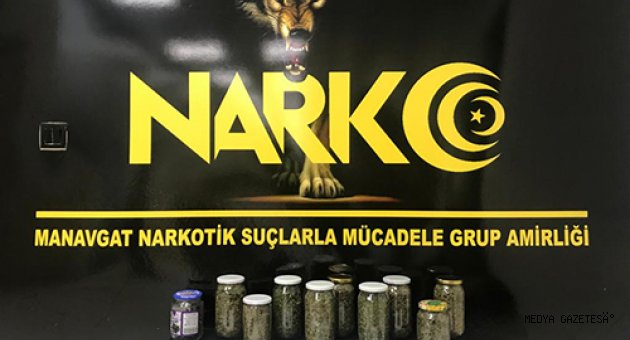 Uyuşturucuyu kavanozlara saklamışlar