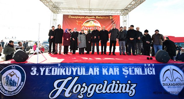 YEDİKUYULAR KAR ŞENLİĞİ COŞKUYLA GERÇEKLEŞTİRİLDİ