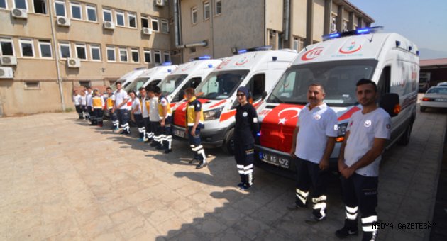 Yeni Ambulanslar İstasyonlara Teslim Edildi