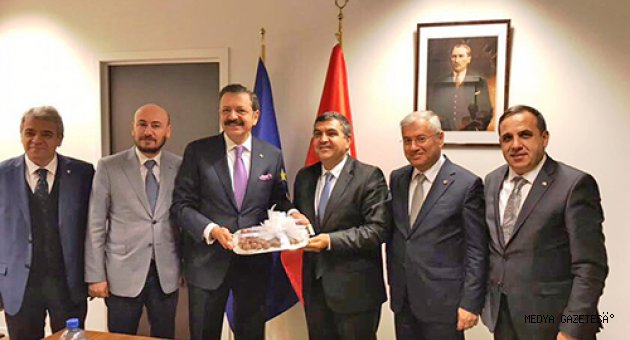 ZABUN, TOBB BAŞKANI HİSARCIKLIOĞLU İLE EUROCHAMBRES GENEL KURULU’NA KATILDI