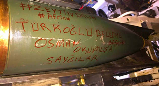 Zeytin Dalı Operasyonu'nda BAŞKAN Okumuş'a bombalı jest!